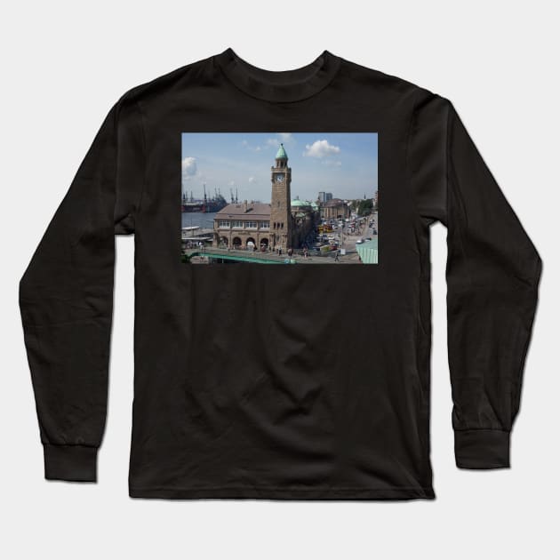 St. Pauli Piers Long Sleeve T-Shirt by Kruegerfoto